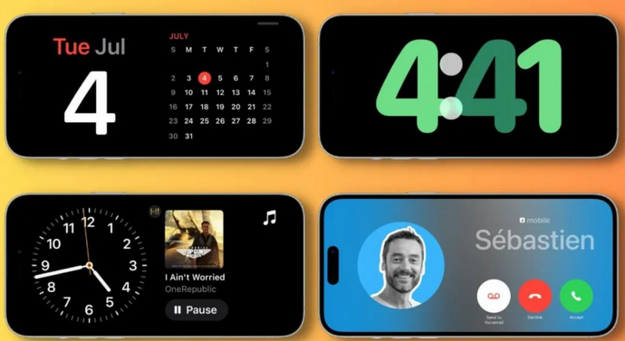 当阳苹果手机维修分享iOS17横屏充电待机显示有什么好处 
