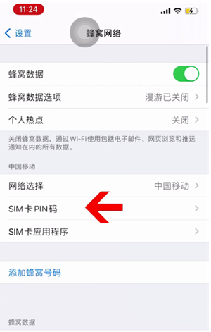 当阳苹果14维修网分享如何给iPhone14的SIM卡设置密码 