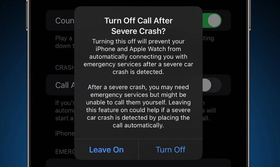 当阳苹果14维修分享 iPhone 14 和 Apple Watch 上关闭崩溃检测 