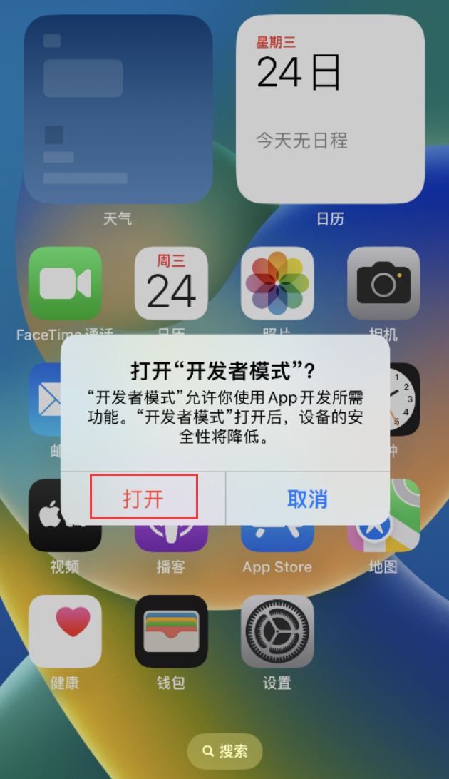 当阳苹果手机维修分享如何打开开发者模式 
