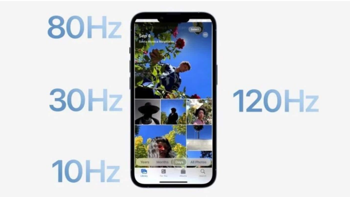 当阳苹果14维修分享iPhone 14有高刷吗 