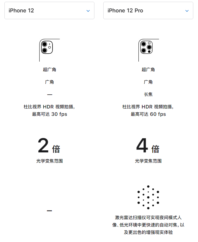 当阳苹果手机维修分享苹果 iPhone 12 与 iPhone 12 Pro 选哪款 